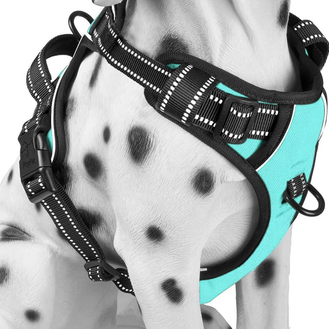 No Pull Dog Harness Medium, Reflective Vest with Front Clip &amp; Handle
