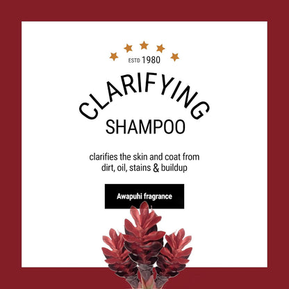 Clarifying Dog Shampoo, Removes Stains, Awapuhi, 1 Gallon