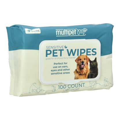 Sensitive Area Pet Wipes, 100 Count, for Dogs and Cats