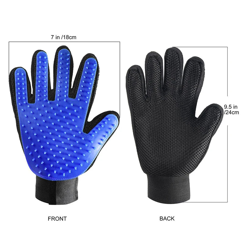 Silicone Pet Dog Cat Grooming Gloves Pet Cat Massage Glove Hair Brush Shower Comb Dog Bath Deshedding Cleaning Tool Dropshipping