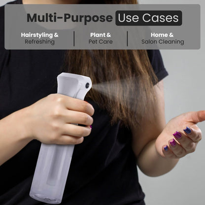 Continuous Mist Clear Spray Bottle 200Ml Fine Mist for Hair