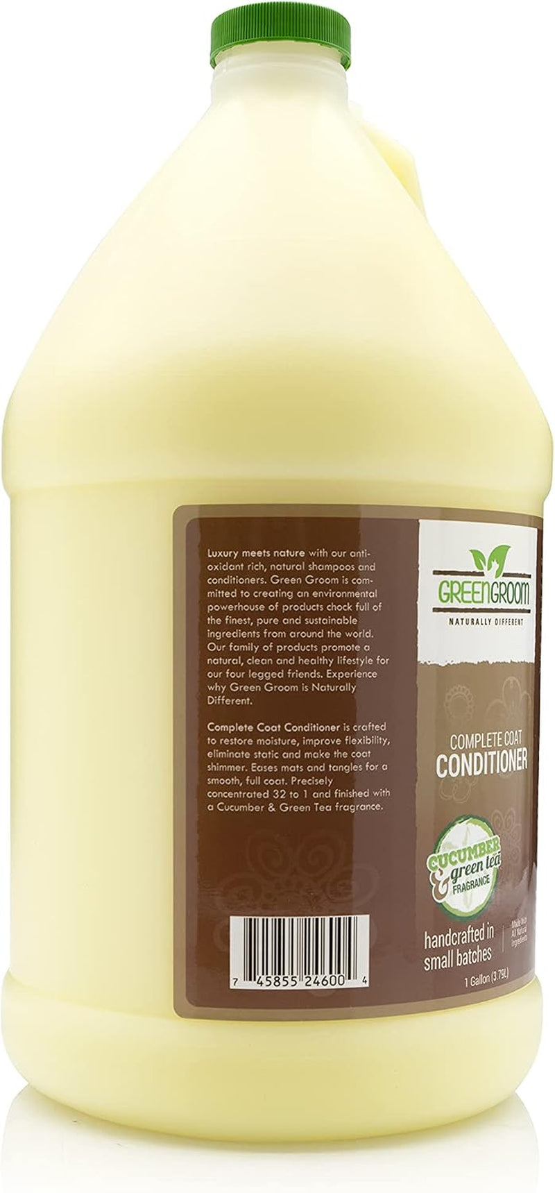 Green Groom Complete Coat Dog Conditioner, 1 Gallon, Detangler, Coconut Oil