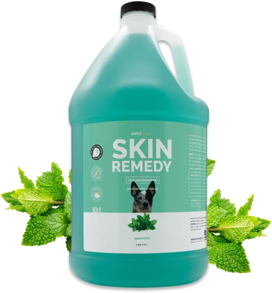 Skin Remedy Dog Shampoo, 1 Gallon - Red Algae Based CTAB, Alleviates Coat Irritations Naturally, Promotes Healing for Crusting, Scaling and Flaking, Relieves Dry Itchy Sensitive Skin