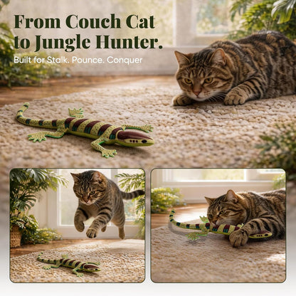 Plush Lizard Catnip Toys for Indoor Cats 4 Pack