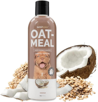 Oatmeal Dog Shampoo, 16 Oz - Natural Colloidal Oatmeal, Natural Ingredients, Calms Dry Itchy Irritated Skin, Moisturizes and Soothes the Skin and Coat, Professional Grade