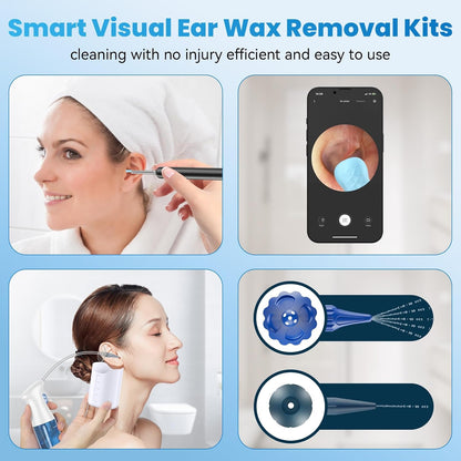 2-In-1 Ear Wax Removal Kit, 1080P Ear Camera &amp; Ear Irrigation System