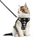 Cat Leashes and Harnesses for Walking,Breathable Soft Kittens Vest for Cats Dogs, Kitten Harness Escape Proof with Bell and Bow-Knot Decoration Christmas(S, Black-White)