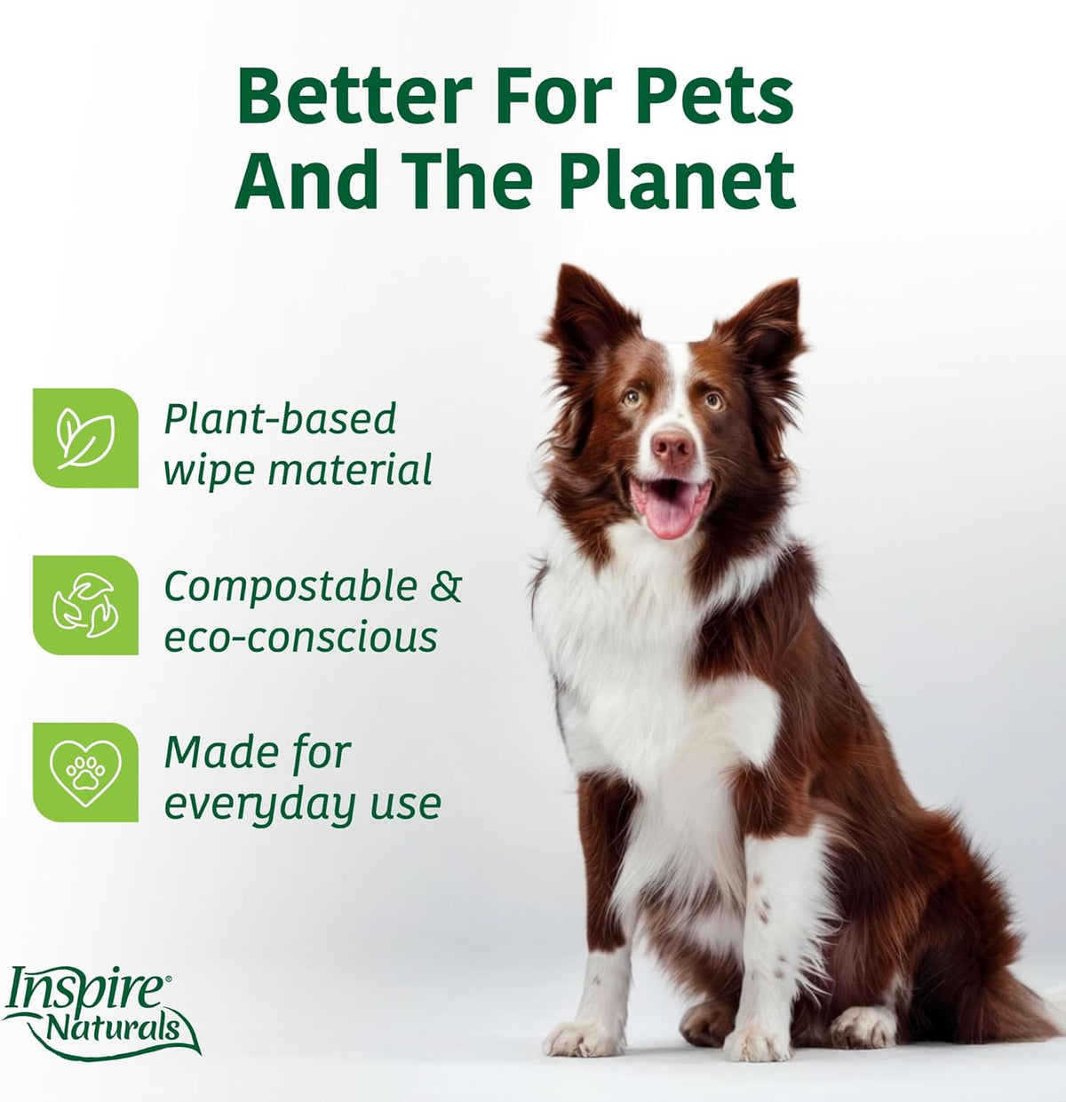 Naturals Pet Wipes for Dogs and Cats 100% Natural Plant Based with Organic Antioxidants, Dog Wipe Cleaning Deodorizing | Cat Wipes | Puppy Wipes | Dog Wipes for Paws and Butt (200Ct - 4 Pack)