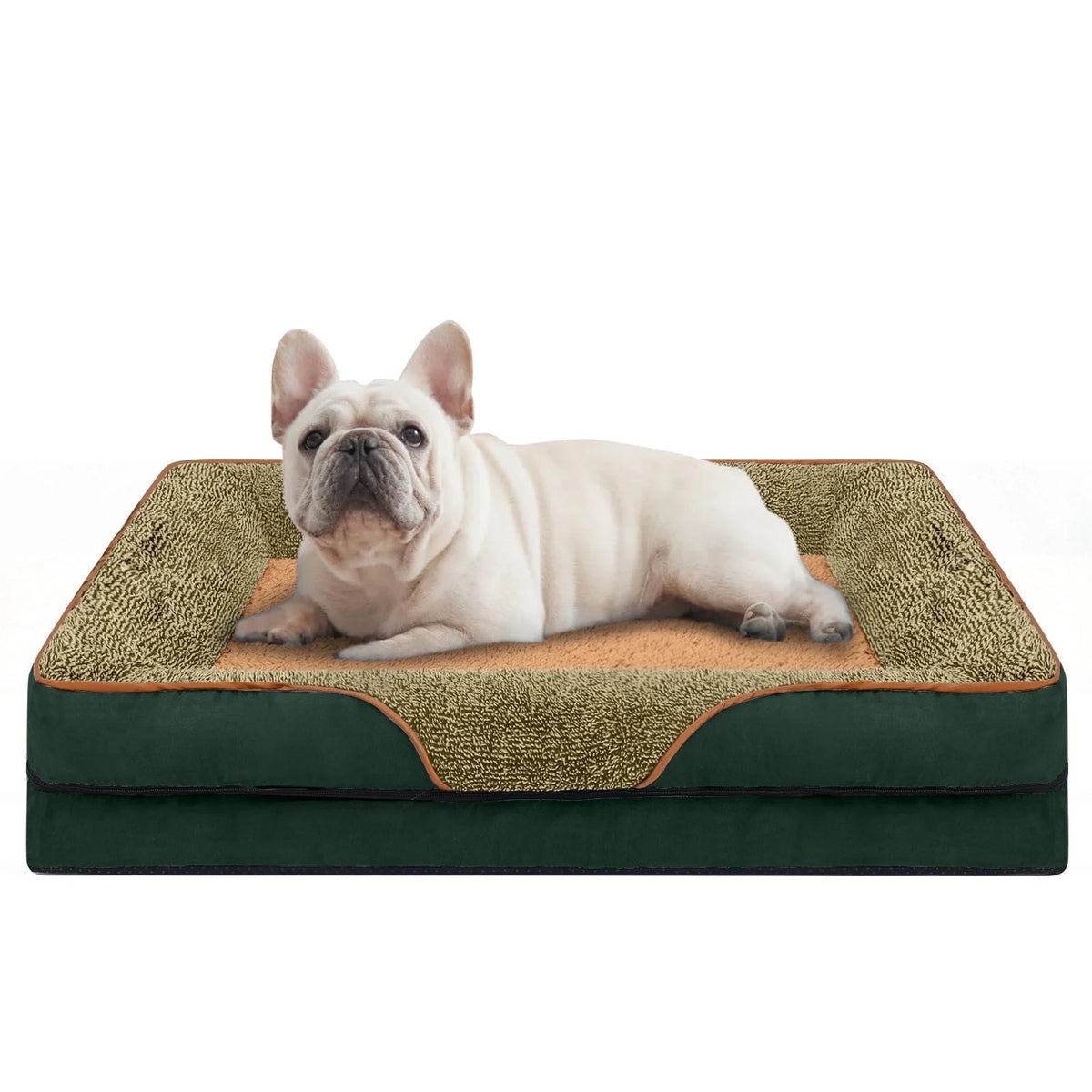 Dog Beds for Large Medium Small Dogs Orthopedic Pet Bed Sofa Supportive Egg Crate Foam Animal Couch with Removable Washable Cover Non Skid Bottom S to XL