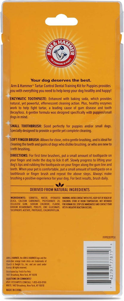 Tartar Control Puppy Dental Training Kit, Vanilla Ginger, 3 Pc