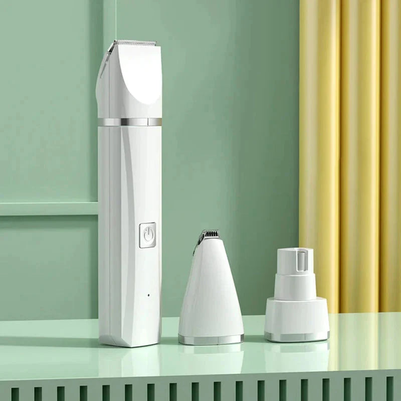 4 in 1 Electric Pet Grooming Kit - Hair Trimmer, Clippers, Nail Grinder for Cats &amp; Dogs